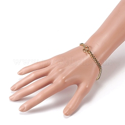 Bracciali a catena cordolo in ottone&nbsp;BJEW-JB05507-03