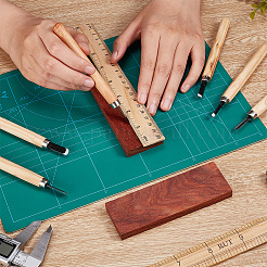 Unbehandeltes Sandelholz zum Basteln von Messergriffen&nbsp;WOOD-WH0036-07