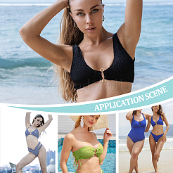 10 pince à bikini en alliage.&nbsp;FIND-NB0006-83G