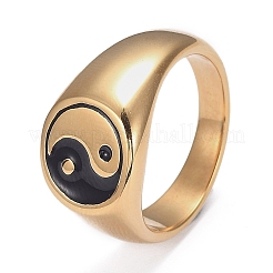 Anelli in acciaio inossidabile 304 placcati ioni (ip)&nbsp;LS-STAS-H101-01G-7