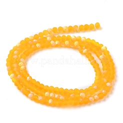 Abalorios de vidrio jade de imitación hebras&nbsp;EGLA-YW0003-19A-04