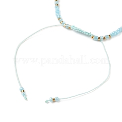 Bracelets de perles de nylon tressés réglables&nbsp;BJEW-JB05593-01