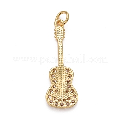 Placage de rack pendentifs en zircone cubique clair en laiton&nbsp;KK-M229-42G
