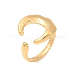 Anelli con polsino in acciaio inossidabile 304 per donna&nbsp;RJEW-B137-02G-03