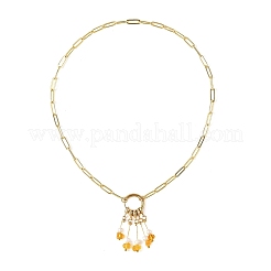 Collier avec pendentif à pompon&nbsp;NJEW-JN06516