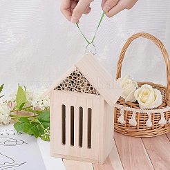 Maison d'insectes en bois inachevée&nbsp;HJEW-WH0007-02