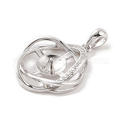 925 Sterling Silber Stiftschlaufenanhänger&nbsp;STER-B003-08P