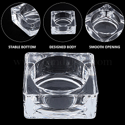2 pieza de vasos de vidrio para velas&nbsp;AJEW-SC0004-47C