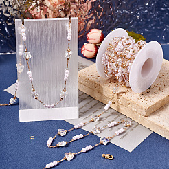 DIY Messing Glas Schmetterling und Kunststoff Kunstperlen Perlenketten Halskette Schmuck-Kits&nbsp;DIY-TA0010-49