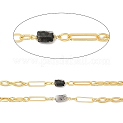 Chaînes de perles à colonnes irrégulières à facettes en quartz rutilé naturel&nbsp;CHC-H105-02G-03