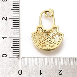 Messing micro pave klare zirkonia anhänger&nbsp;KK-L225-043G