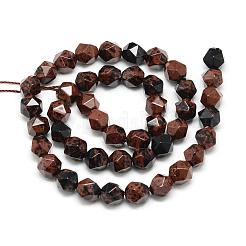 Natur Mahagoni Obsidian Perlen Stränge&nbsp;G-S149-15-10mm