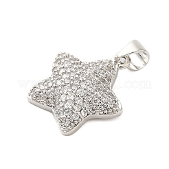 Pendentifs avec zircon cubiques à micro-pavés en laiton&nbsp;KK-A228-03P
