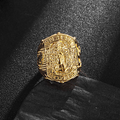 Fingerringe im Hip-Hop-Stil aus 316L Chirurgenstahl für Herren (religiös inspiriert)&nbsp;FS-WG09604-02