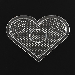 Tavole forate cuore per i mini perle fusibili 3x2.5mm&nbsp;X-DIY-Q009-05