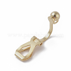 Ohrclips aus Messing. mit Schlaufe&nbsp;KK-WH0033-64G