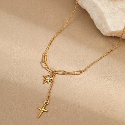 Collares de mujer con borlas de doble estrella&nbsp;WGF3CA2-01