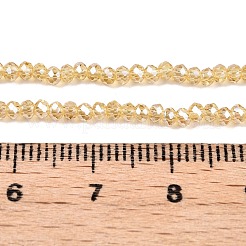 Chapelets de perles en verre électroplaqué&nbsp;EGLA-A044-T1mm-A03