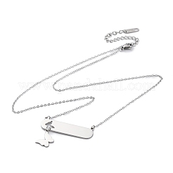 Colliers à chaîne en acier inoxydable 304 avec pendentif papillon pour femmes&nbsp;NJEW-P320-01B-P