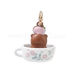 Pendentifs en laiton peints à la bombe et imprimés aux UV&nbsp;KK-CBA6775-01D