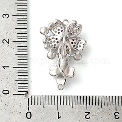 Messing Micro Pave klare Zirkonia Falte über Verschlüsse&nbsp;KK-G505-14A-P