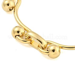 Collares de eslabones de bola de acero inoxidable 304 con revestimiento iónico (IP) para mujer&nbsp;NJEW-S426-08G