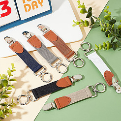 Ahademaker 6pcs 6 colores aleación y clip de sombrero de hierro para viajes&nbsp;AJEW-GA0004-62A