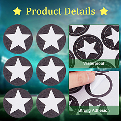 Wasserdichte Aufkleber aus PVC-Kunststoff&nbsp;DIY-WH0386-18B
