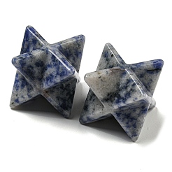 Perles de jaspe tache bleue naturelle&nbsp;G-A206-01B-57