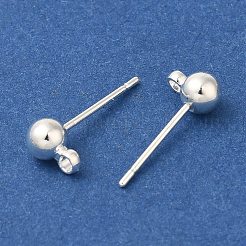 Trovare orecchino a bottone in ottone con placcatura a cremagliera&nbsp;KK-C081-07S