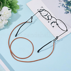 3 Stück 3 Farben Rindsleder-Halsband für Brillen&nbsp;AJEW-CL0004-77