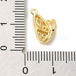 Pendentifs avec zircon cubiques à micro-pavés en laiton&nbsp;ZIRC-P113-02G