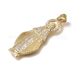 Pendentifs en laiton zircon cubique transparent&nbsp;KK-C262-46G