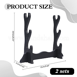 2-stöckiges Schwertständer-Display aus MDF-Platte&nbsp;ODIS-WH0043-257B