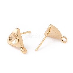 Componenti per orecchini a bottone in acciaio inossidabile 304&nbsp;STAS-P308-06G