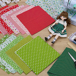 14 Stück 2 Farben Baumwollstoff&nbsp;DIY-FG0007-94