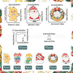 DIY Weihnachts-Sets zum Basteln von Acryl-Ohrhängern&nbsp;DIY-SC0027-04