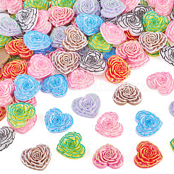 100 Stück bedruckte Cabochons aus undurchsichtigem Harz&nbsp;CRES-TA0001-71