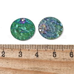 Textur Messing Charms&nbsp;KK-D355-09RC