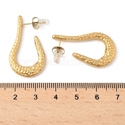 Orecchini a bottone in acciaio inossidabile 304 per donna&nbsp;EJEW-K302-08G