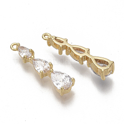 Colgante micropavé cubic zirconia de latón&nbsp;KK-S354-094-NF