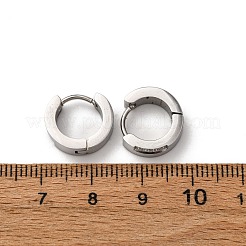 Pendientes de aro de acero inoxidable 304 con circonita cúbica&nbsp;EJEW-D331-11P