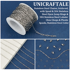 316l chirurgische Edelstahlketten&nbsp;DIY-UN0006-35B