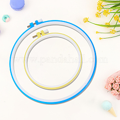 2 cercle à broder bicolore&nbsp;DIY-GF0014-40