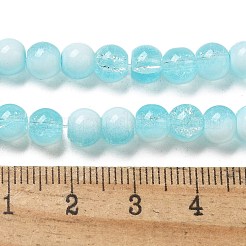 Chapelets de perles en verre craquelé&nbsp;X-GLAA-U001-6mm-08