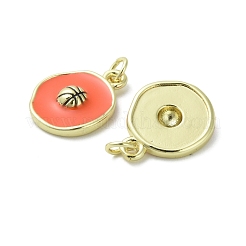 Pendentifs d'émail en laiton &nbsp;LS-KK-D384-01G-01