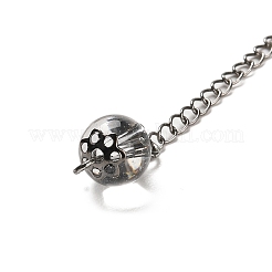 Colgantes de péndulo de radiestesia con forma de triángulo de piedras preciosas mixtas&nbsp;G-G022-01AS