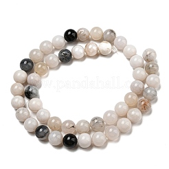 Filo di perline di agata naturale&nbsp;G-R494-A18-03