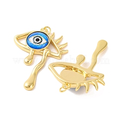 Porte micro ouvrent pendentifs zircone cubique en laiton de placage&nbsp;KK-H486-23G-04