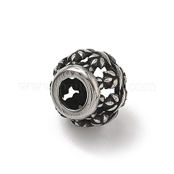 Perline europee in acciaio inossidabile 304&nbsp;STAS-H238-09F-AS